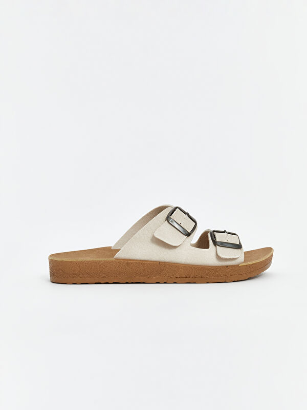 Lcw Steps Kahverengi Lcw Steps Çift Bantlı Kız Çocuk Terlik