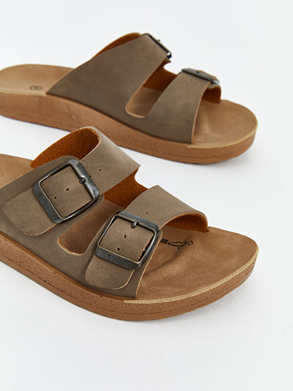 Lcw Steps Kahverengi Lcw Steps Çift Bantlı Kız Çocuk Terlik