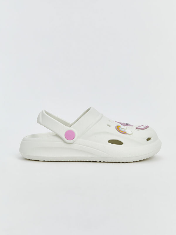 Lcw Steps Beyaz Lcw Steps Baskili Kız Çocuk Plaj Sandaleti