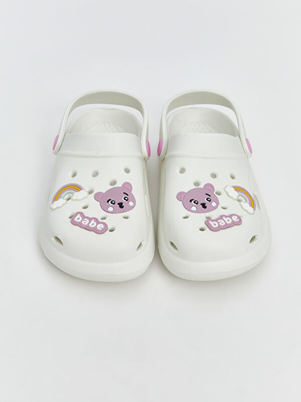 Lcw Steps Beyaz Lcw Steps Baskili Kız Çocuk Plaj Sandaleti