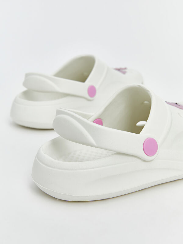 Lcw Steps Beyaz Lcw Steps Baskili Kız Çocuk Plaj Sandaleti