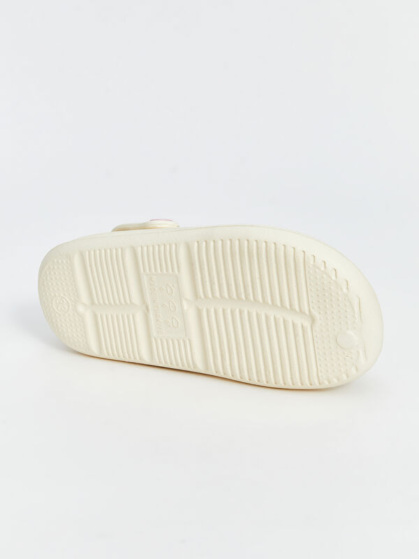 Lcw Steps Bej Lcw Steps Baskili Kız Çocuk Plaj Sandaleti