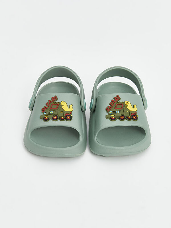 Lcw Steps Turkuaz Lcw Steps Baskili Erkek Bebek Sandalet