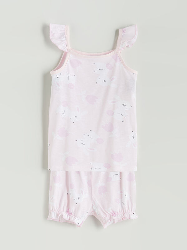LCW baby Printed Baby Girls' Shortie Baby Girls' Set