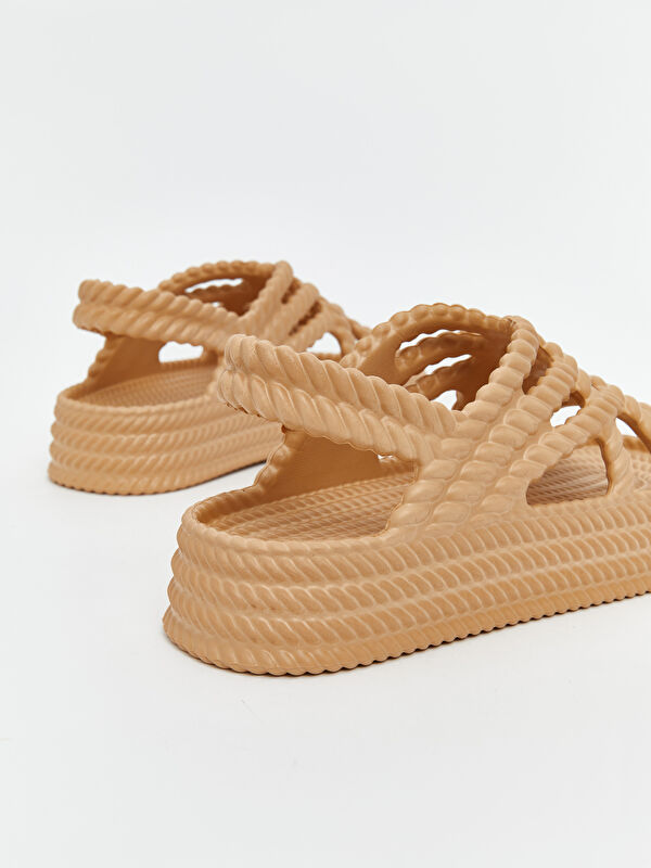 Halat Desenli Kadın Sandalet - Görsel 5