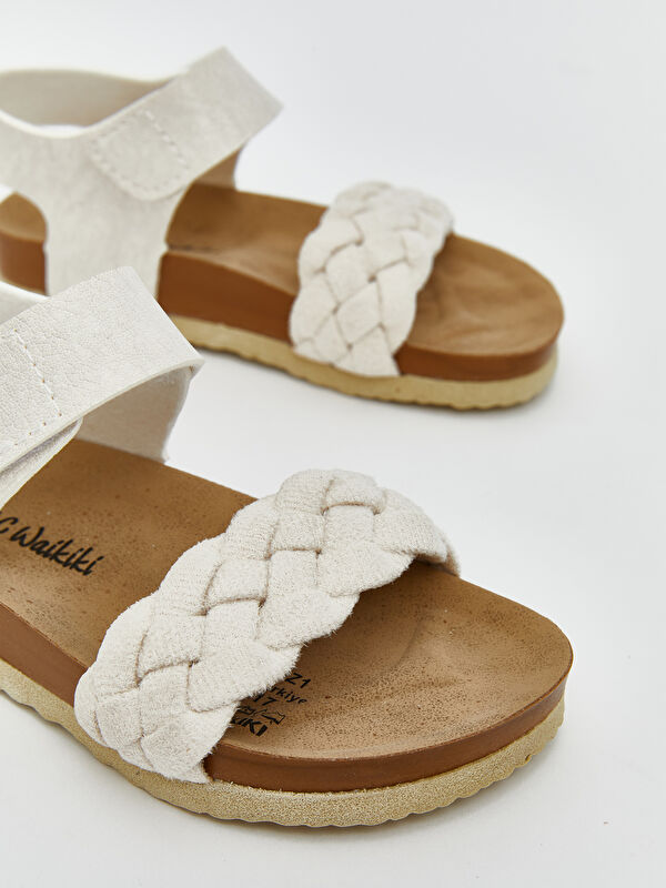 Cırt Cırtlı Kız Bebek Sandalet - Görsel 4