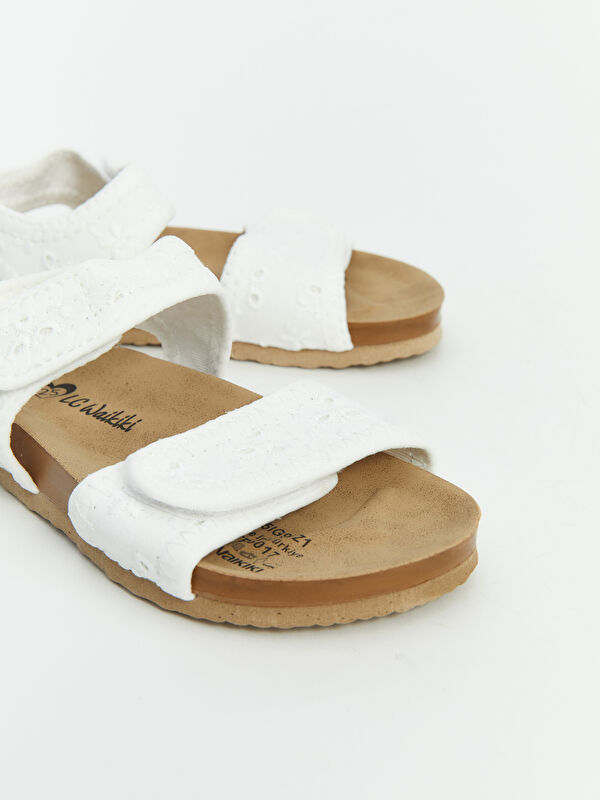 Lcw Steps Beyaz Lcw Steps Cirt Cırtlı Kız Bebek Sandalet