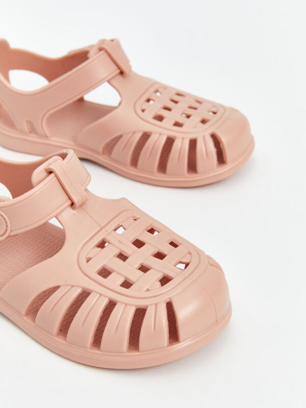 Cırt Cırtlı Kız Bebek Plaj Sandaleti - Görsel 4