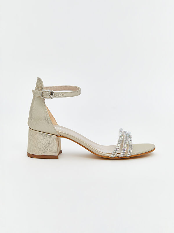 Taş Detaylı Topuklu Kız Çocuk Ayakkabı - Görsel 8