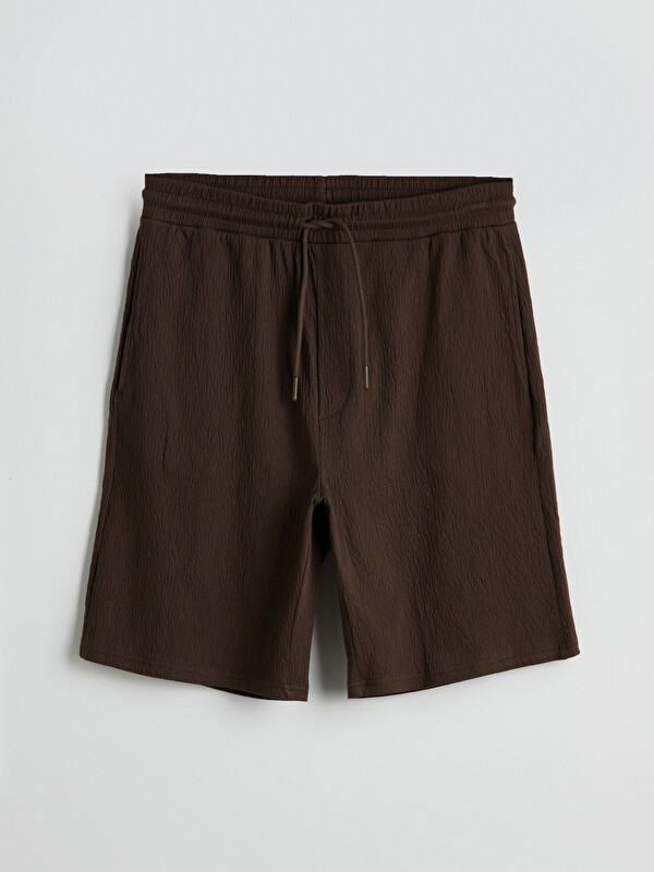 XSIDE Standard Fit Men's Shorts with Waist Tie Detail - S5IL66Z8