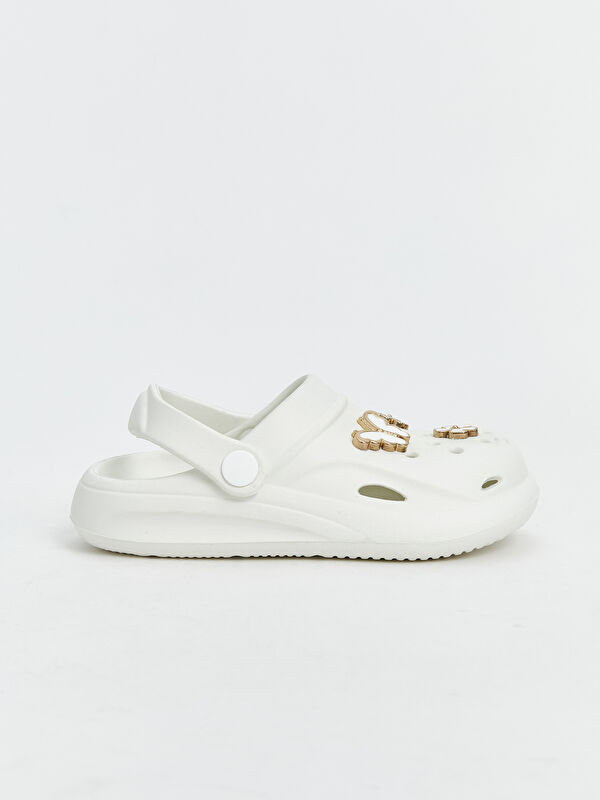 Lcw Steps Beyaz Lcw Steps Baskili Kız Çocuk Plaj Sandaleti