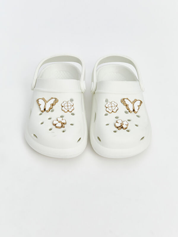 Lcw Steps Beyaz Lcw Steps Baskili Kız Çocuk Plaj Sandaleti