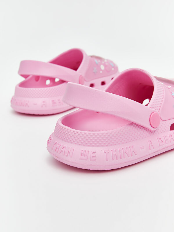 Baskılı Üstü ışıklı Kız Çocuk Plaj Sandaleti - Görsel 7