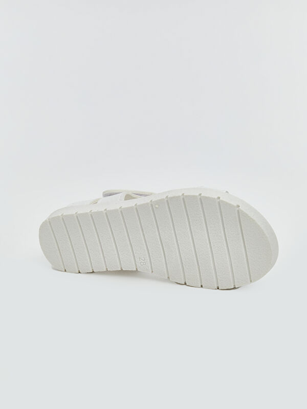 Çapraz Bantlı Kız Çocuk Sandalet - Görsel 5