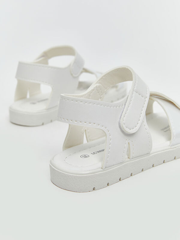 Çapraz Bantlı Kız Çocuk Sandalet - Görsel 6