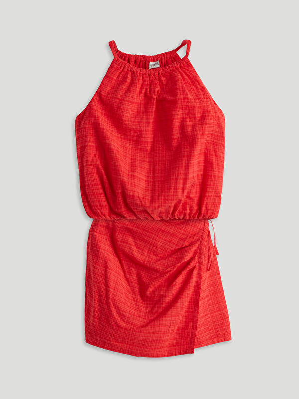 LCW Kids Halter Neck Girls' Blouse and Shorts Skirt