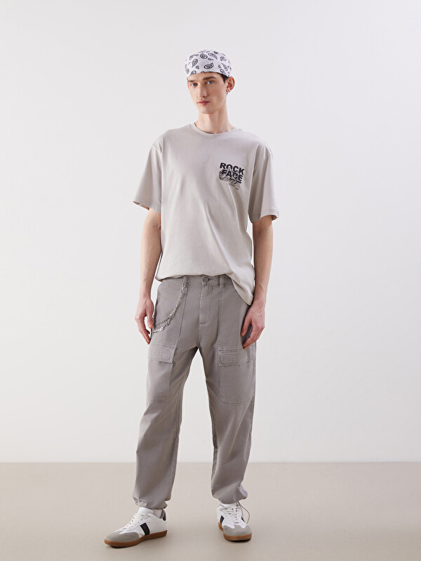 XSIDE Relaxed Fit Twill Men's Cargo Trousers - S5IP49Z8-V1G - LC