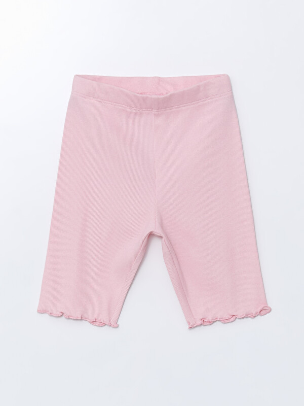 LCW Kids Beli Lastikli Basic Kız Çocuk Tayt