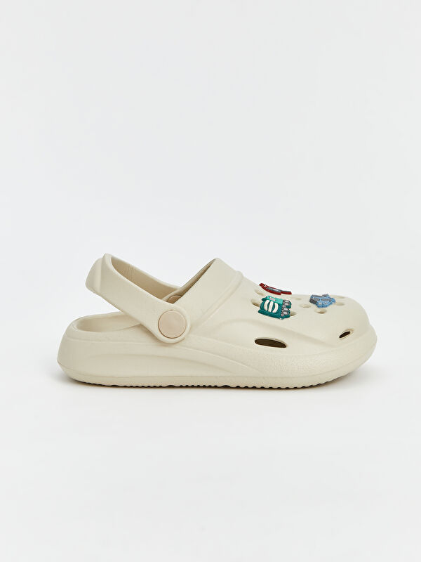 Lcw Steps Bej Lcw Steps Baskili Erkek Bebek Plaj Sandaleti