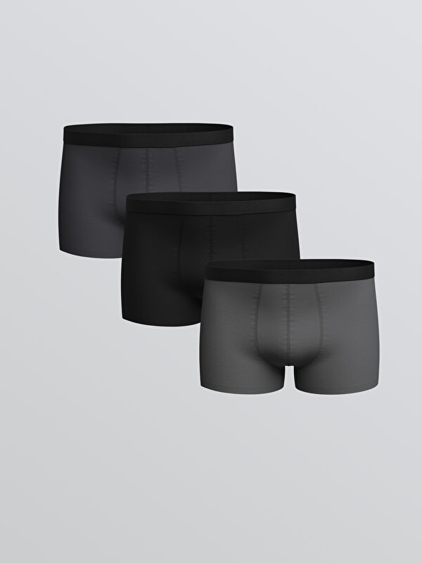 LC WAIKIKI Standart Kalıp Pamuklu Esnek Erkek Boxer 3'lü