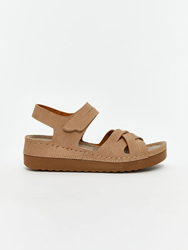 Lcw Steps Bej Lcw Steps Cirt Cırtlı Kadın Sandalet