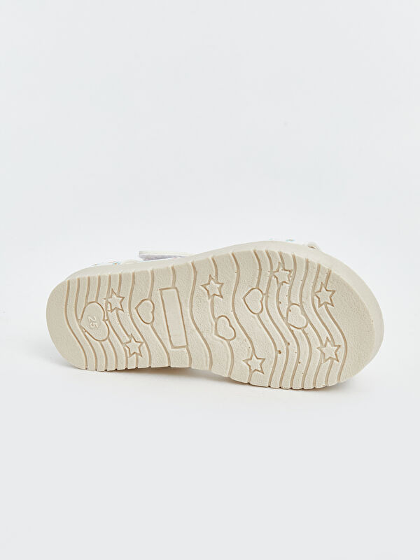 Cırt Cırtlı Çapraz Bantlı Kız Bebek Sandalet - Görsel 5