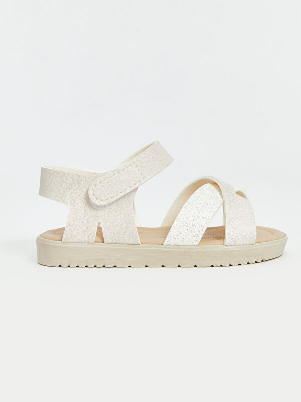 Çapraz Bantlı Kız Bebek Sandalet - Görsel 3