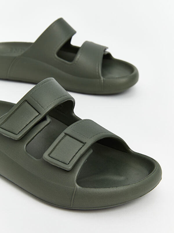 Lcw Steps Bej Lcw Steps Çift Bantlı Erkek Terlik