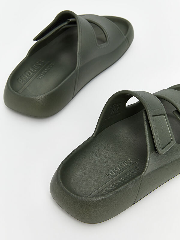 Lcw Steps Bej Lcw Steps Çift Bantlı Erkek Terlik