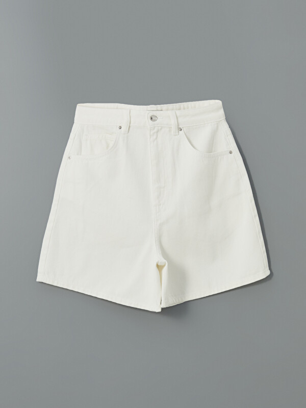 XSIDE Regular Fit Women's Denim Shorts - S5JG66Z8-Q6K | LC Waikiki