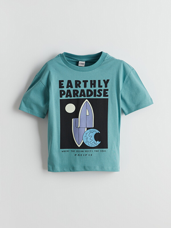 LCW Kids T-shirt en Jersey Imprimé à Col Rond pour Garçons
