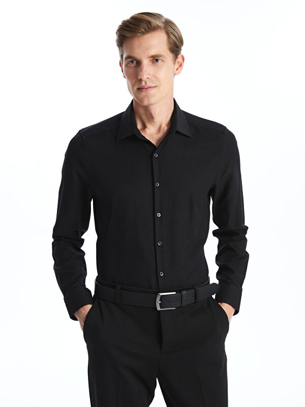 LCW BUSINESS Slim Fit Uzun Kollu Oxford Erkek Gömlek
