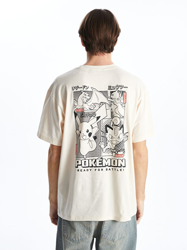 Tシャツ ホワイト S XSIDE Crew Neck Pokemon Printed Jersey Men's T-Shirt