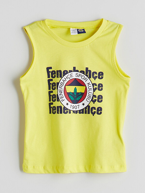 LCW Kids Bisiklet Yaka Fenerbahçe Baskılı Erkek Çocuk Atlet