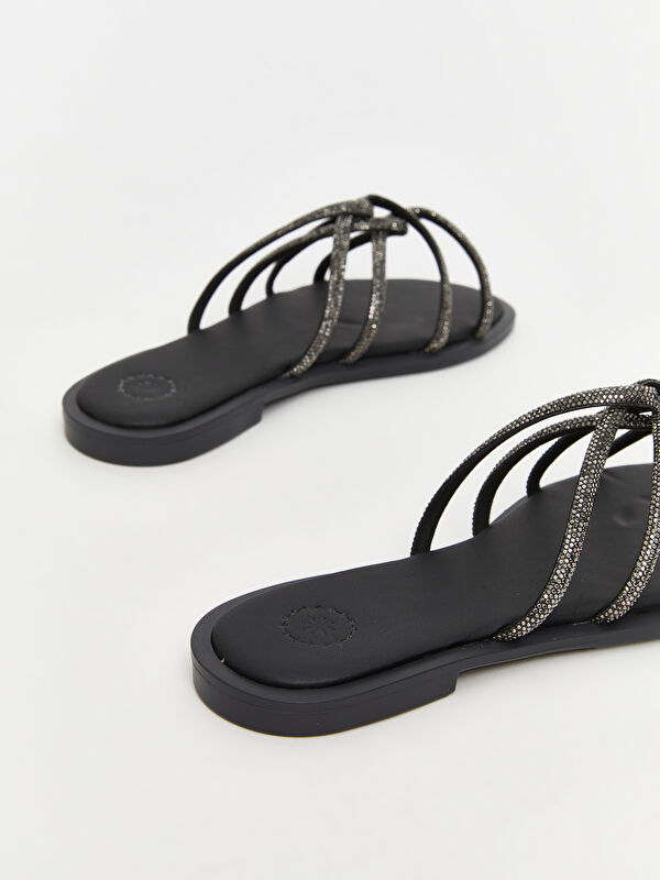 Taşlı Kadın Terlik - Görsel 6