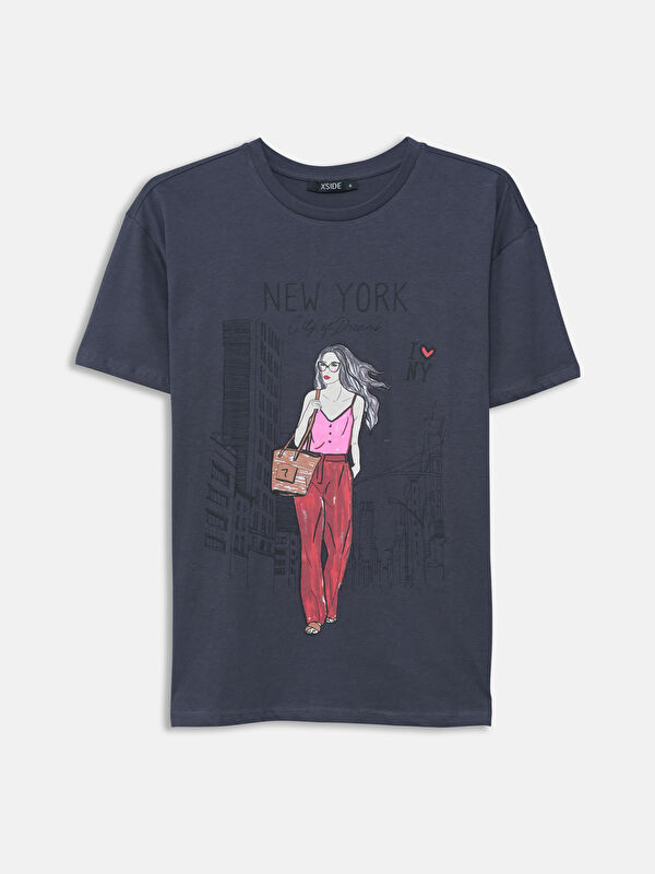XSIDE Crew Neck Short Sleeve Women's T-Shirt