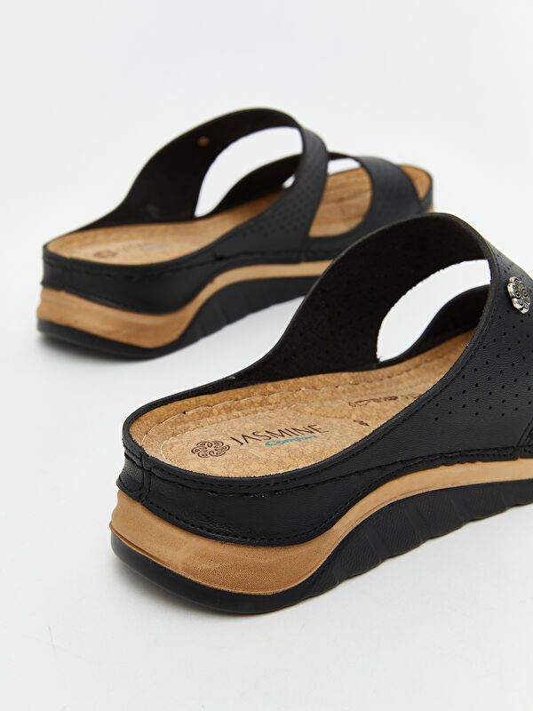 Çift Bantlı Kadın Terlik - Görsel 6