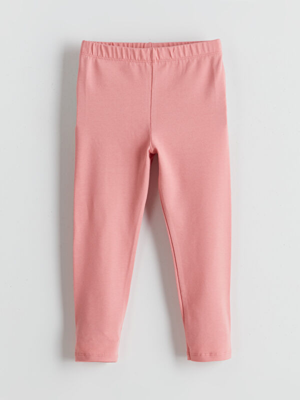 LCW Kids Beli Lastikli Basic Kız Çocuk Tayt