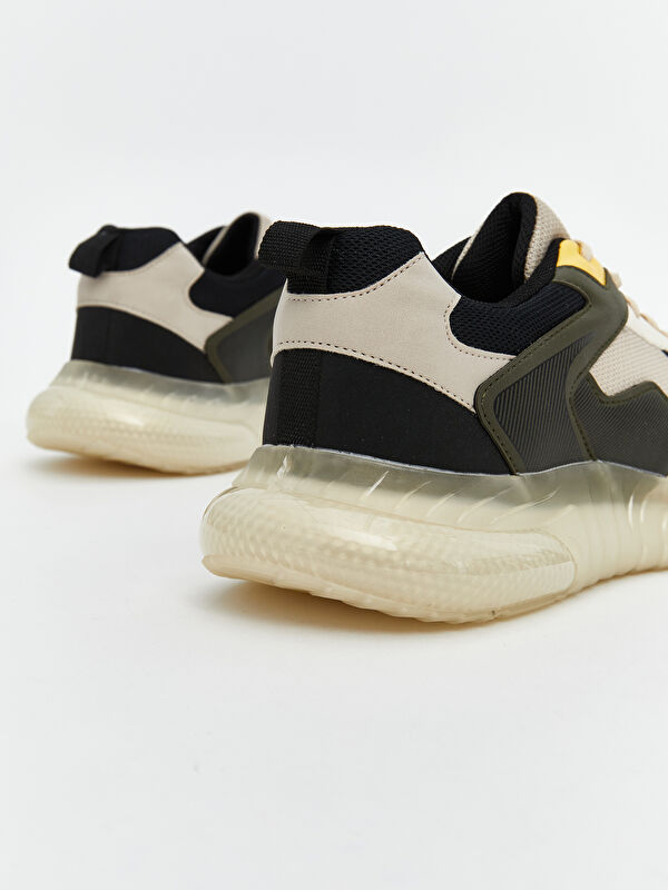 Renk Bloklu Bağcıklı Erkek Spor Ayakkabı - Görsel 6