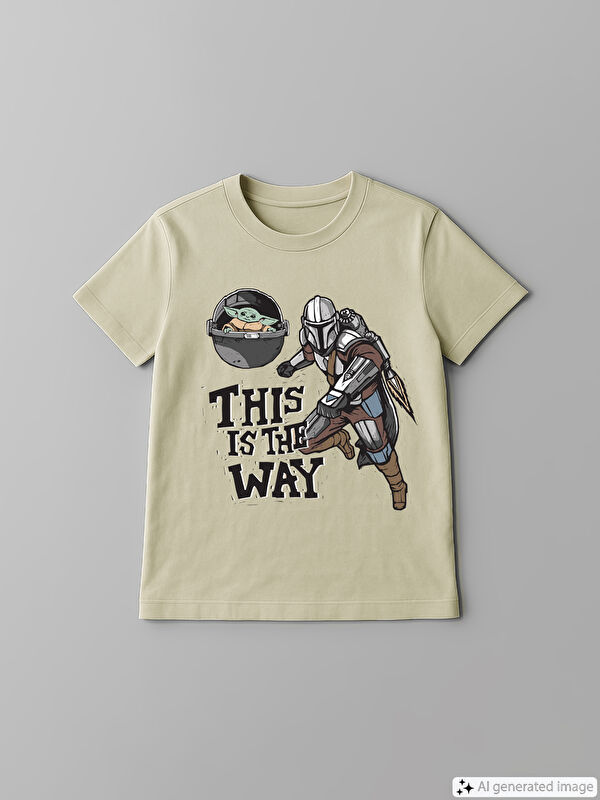 LCW Kids T-shirt Col Rond Imprimé The Mandalorian pour Garçons