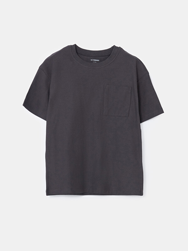 LCW Kids Bisiklet Yaka Basic Erkek Çocuk Tişört