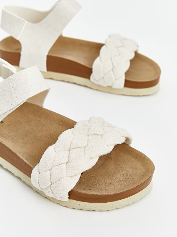 Cırt Cırtlı Kız Çocuk Sandalet - Görsel 4