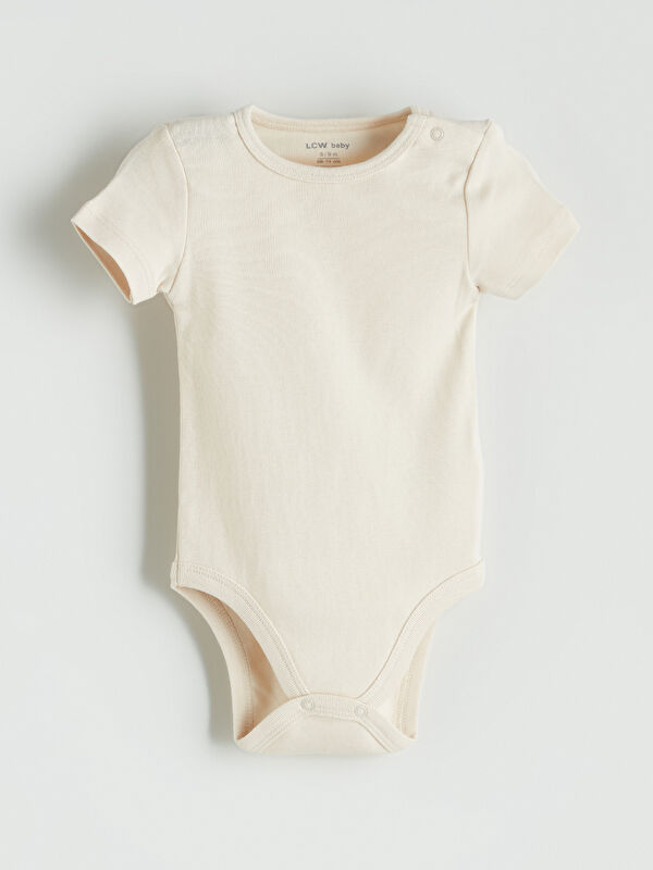 LCW baby Kısa Kollu Bisiklet Yaka Erkek Bebek Body