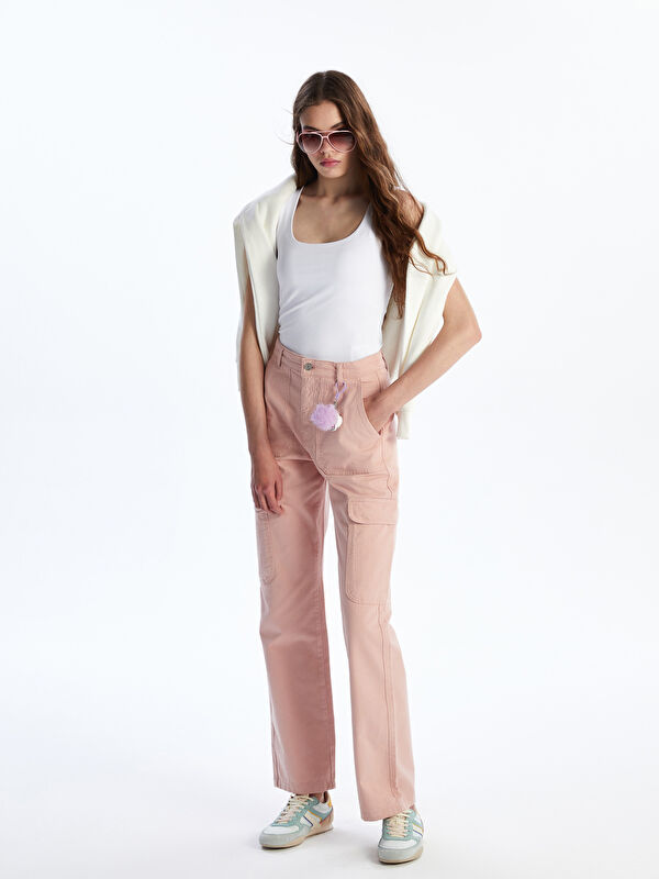 LCW Jeans Straight Fit Women's Cargo Jeans