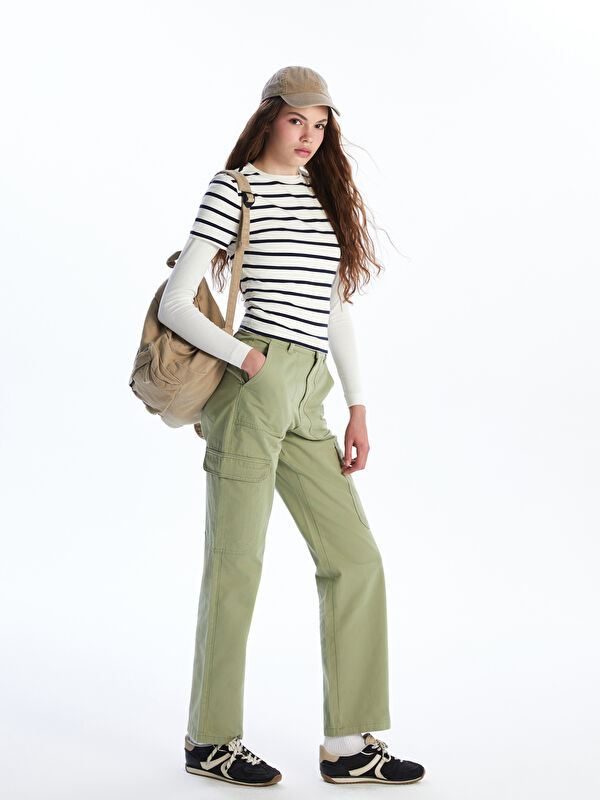 LCW Jeans Straight Fit Women's Cargo Jeans