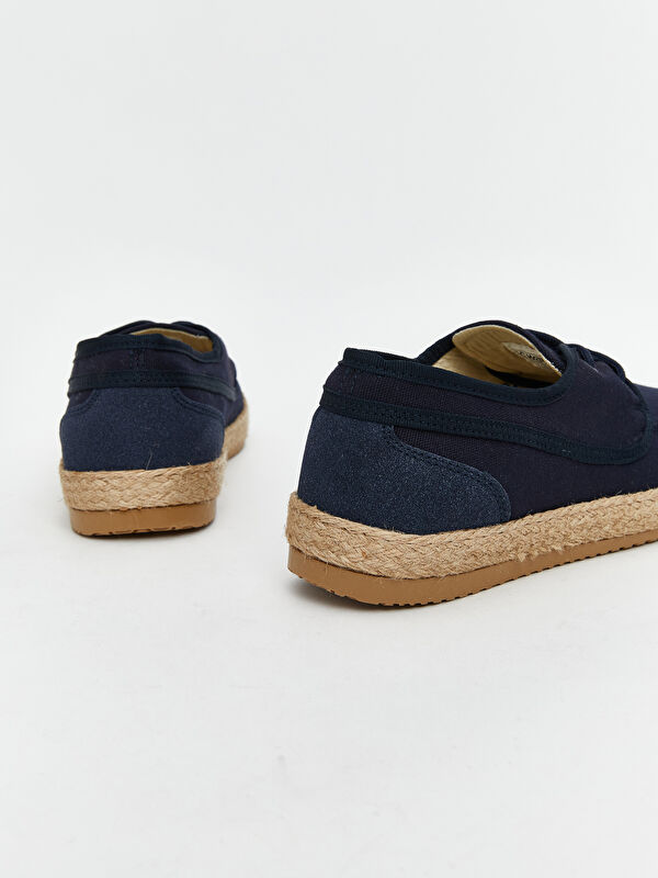 Bağcıklı Hasır Tabanlı Erkek Klasik Ayakkabı - Görsel 6