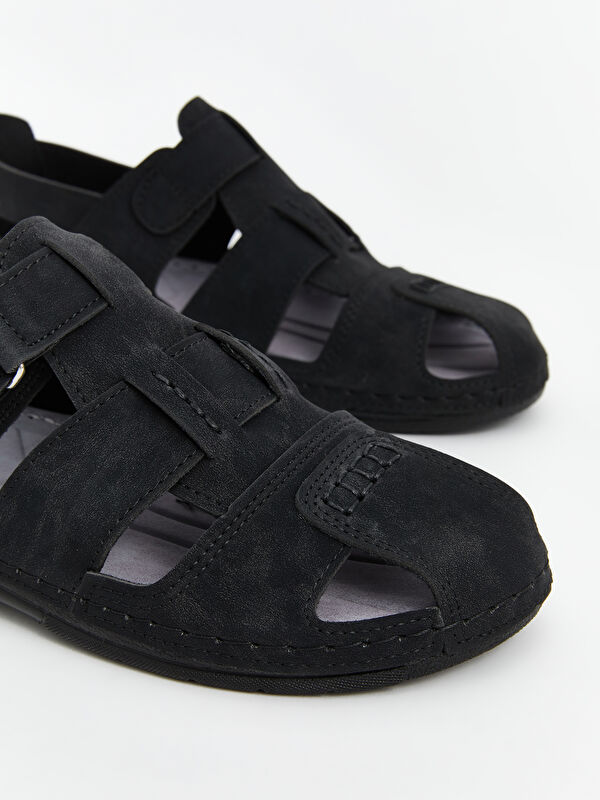 Lcw Steps Kahverengi Lcw Steps Cirt Cırtlı Erkek Sandalet