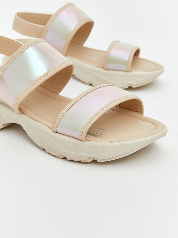 Lcw Steps Ekru Lcw Steps Cirt Cırtlı Kız Çocuk Sandalet
