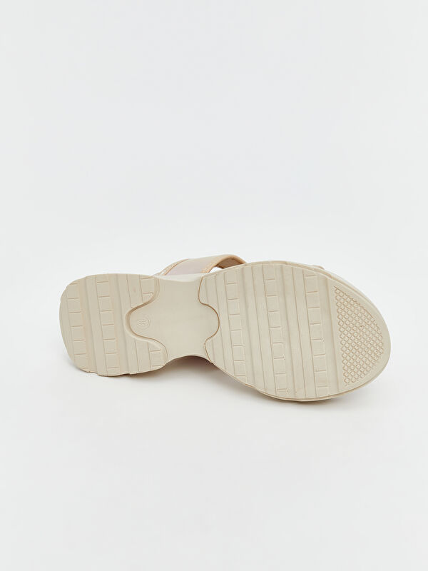 Lcw Steps Ekru Lcw Steps Cirt Cırtlı Kız Çocuk Sandalet