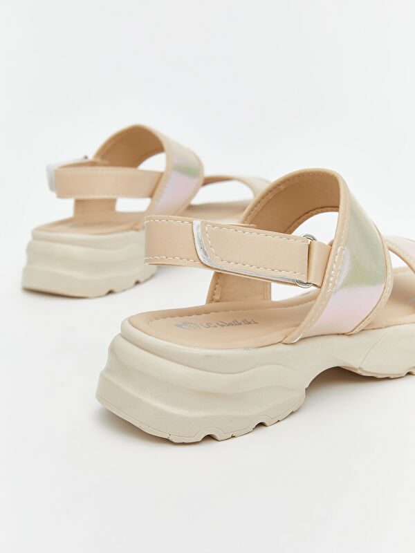 Lcw Steps Ekru Lcw Steps Cirt Cırtlı Kız Çocuk Sandalet